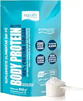 EQUALIV - Body Protein Neutro em Pó - Rico em Colágeno e Aminoácidos Essenciais para Desenvolvimento e Recuperação Muscular - Sem Glúten, Sem Lactose, Zero Açúcar - Sem Sabor, Pouch com 900g