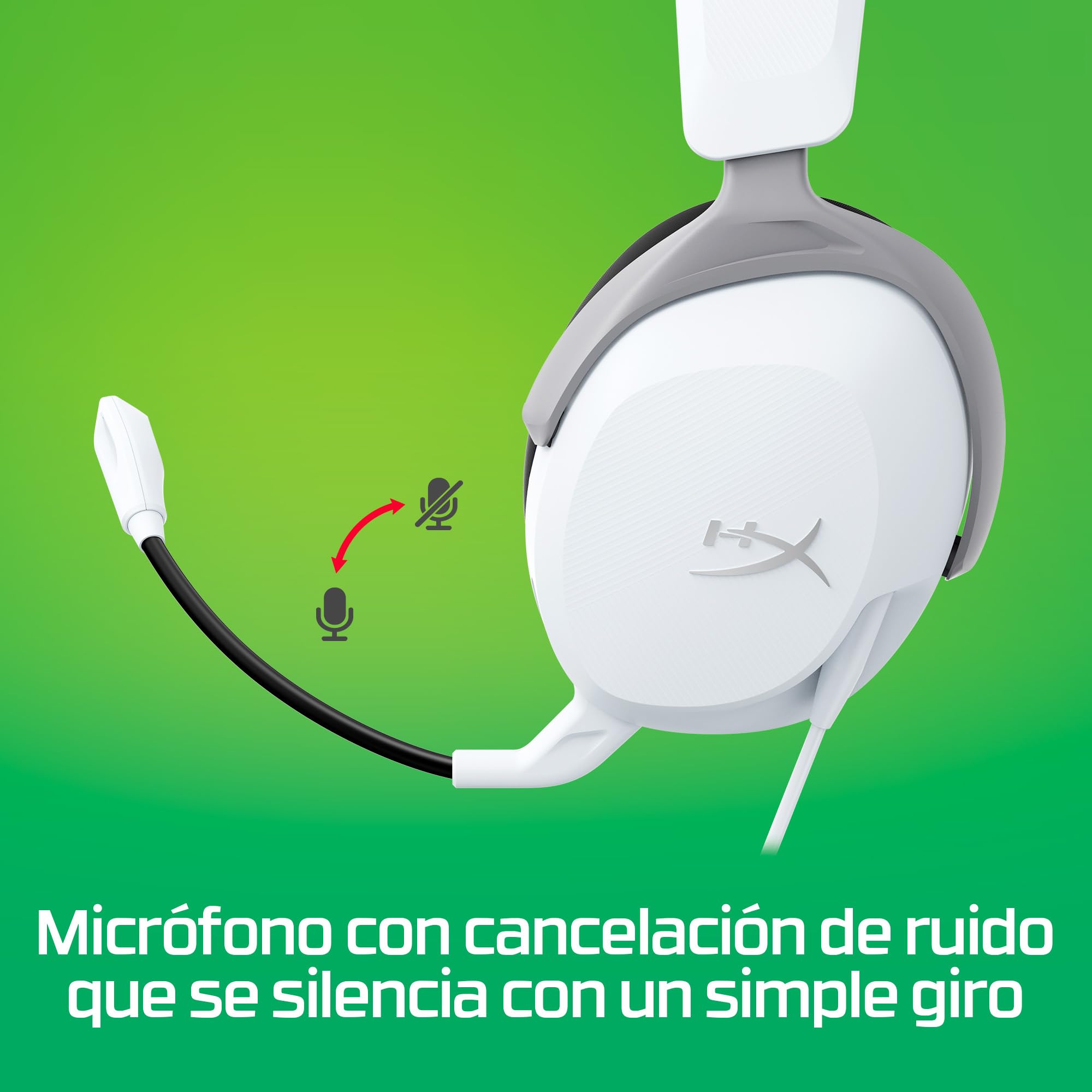 HyperX Cloud X Stinger 2 Core, Auriculares, Brazalete para Juegos de Xbox, Brazalete sobre la Oreja con micrófono, función giratoria para silenciar, Controlador de 40 mm - 4