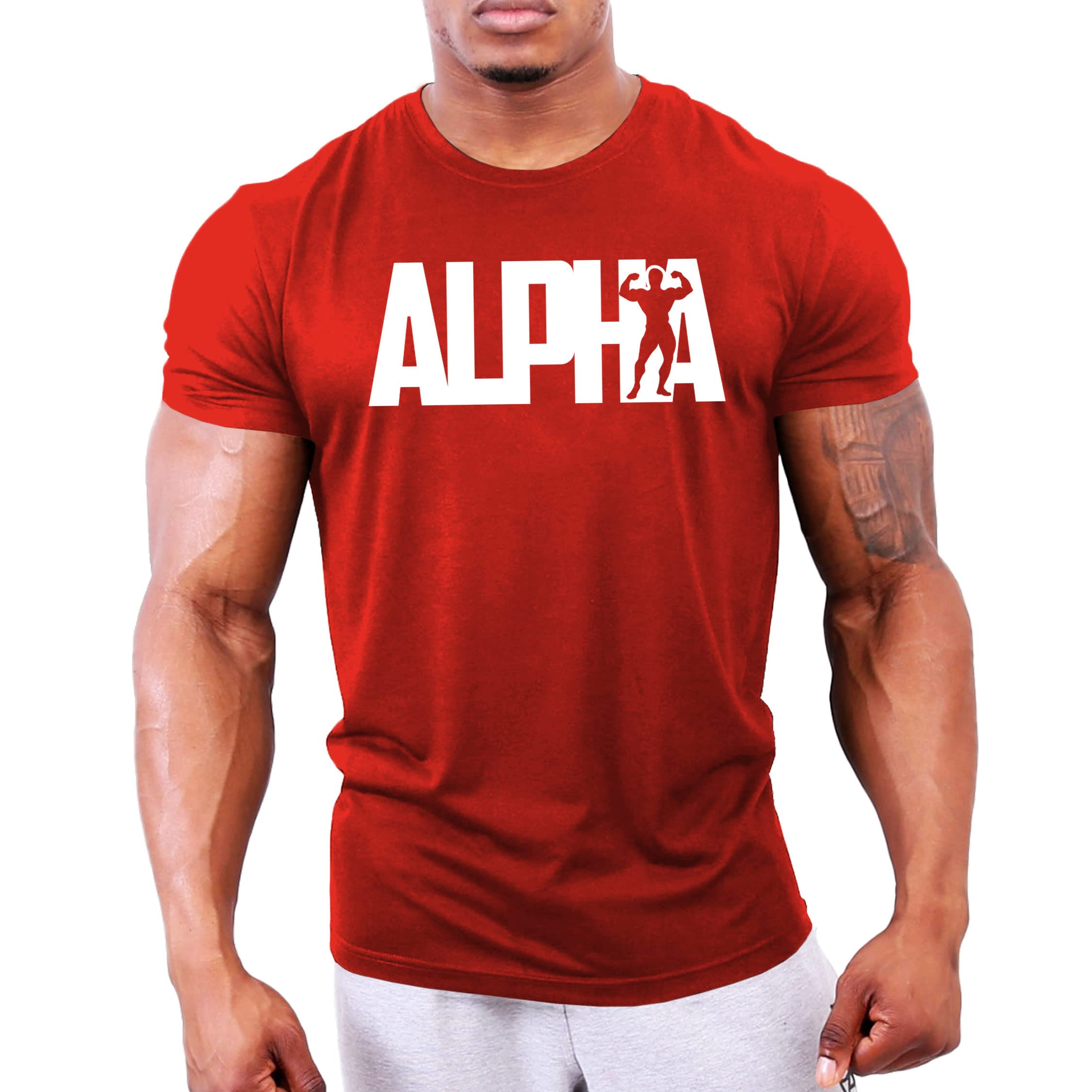 Gymtier Alpha Mens Gym T Shirt Bodybuilding Training Workout