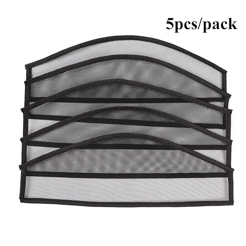 Miniatura 2 de Ecojumi Hairnet para extensiones de cabello con clip en color negro 140D Hexagonal Net para hacer cola de caballo Clip en extensiones de pelo redes