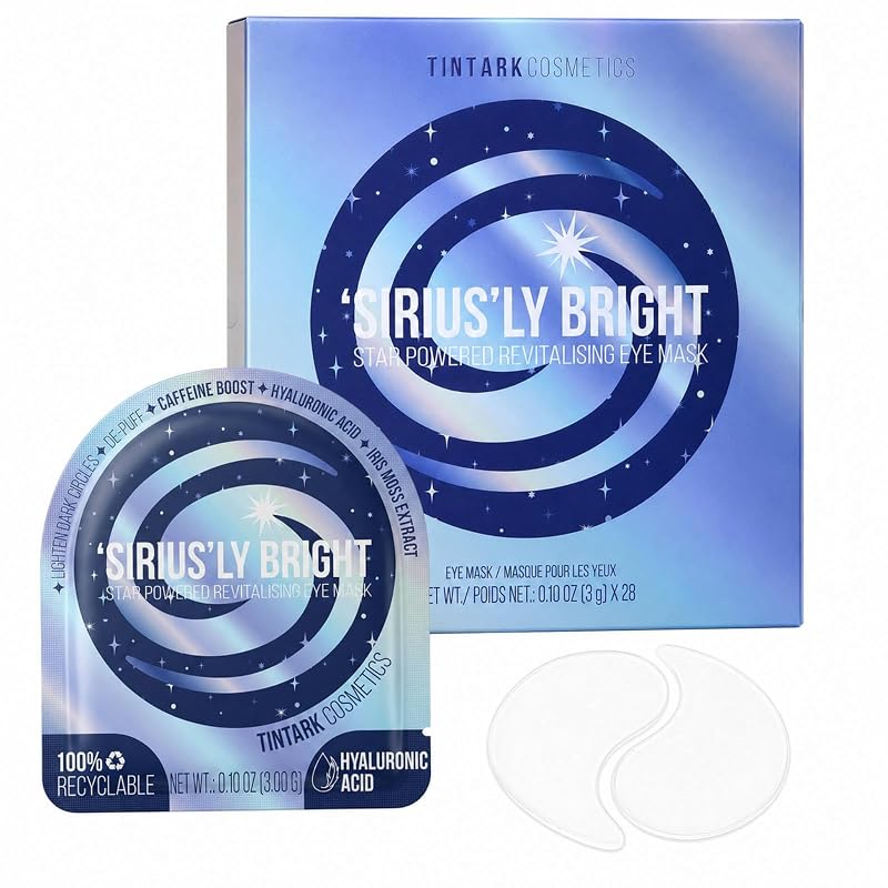 Adesivos de hidrogel para a região dos olhos Tintark Siriusly Bright, 28 pares