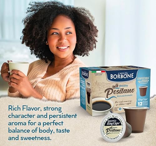Miniatura 4 de Caffè Borbone Medium Dark Roast Compostable K-Cup Coffee Pods for Keurig Brewers - Positano Blend, Rich and Aromatic Italian Coffee - 72 Count (6