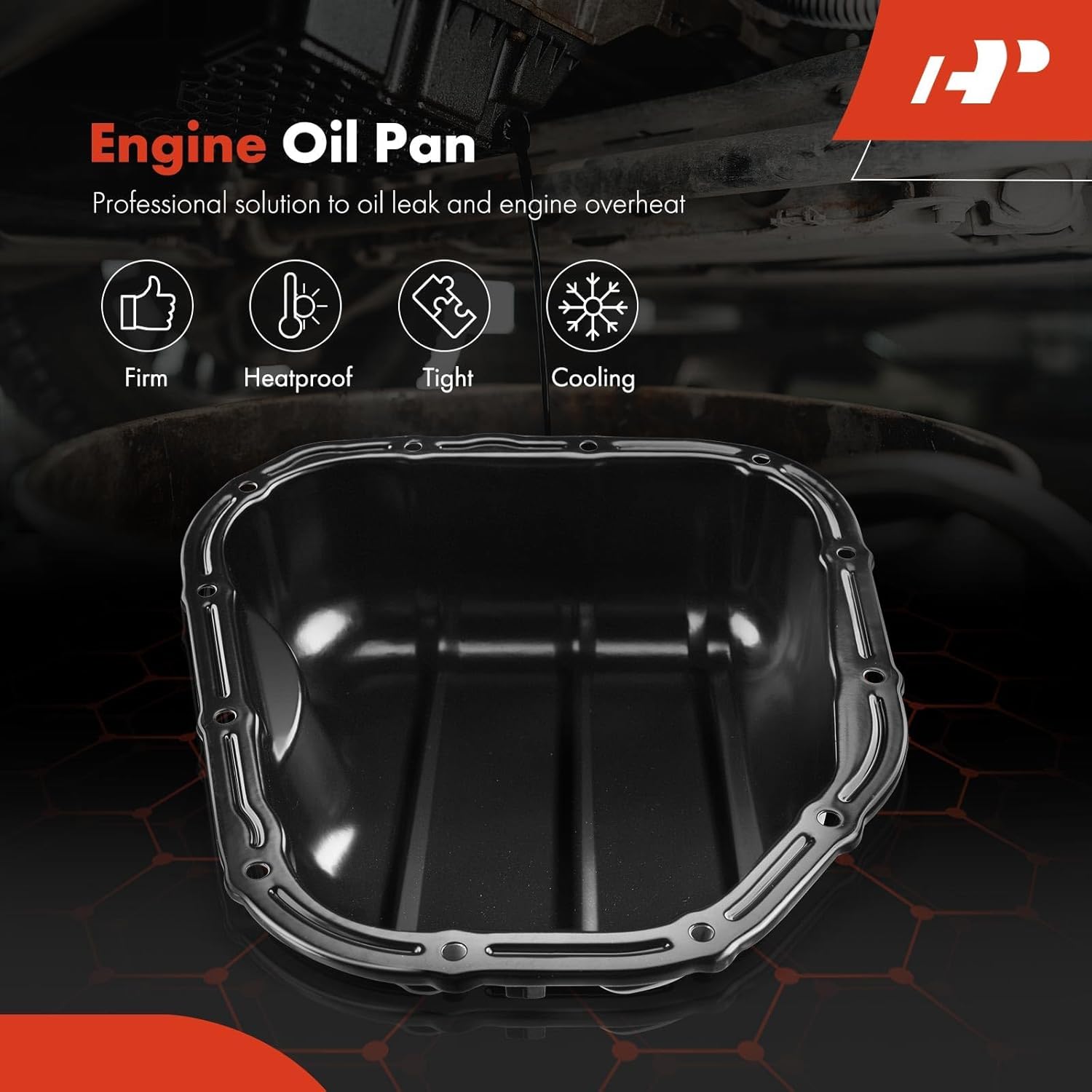 A-Premium Lower Engine Oil Pan Sump Compatible with Toyota Avalon 1995-1999, Camry 1994-2006, Highlander 2001-2010, Solara 1999-2008 & Lexus RX300, RX330, RX400h, ES300, ES330, 3.0L 3.3L