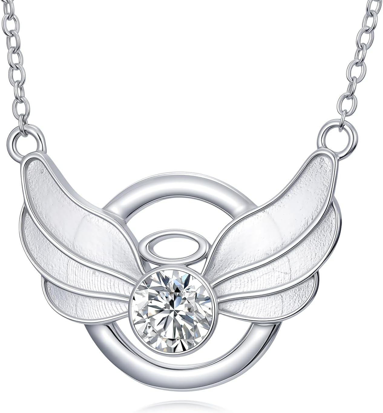 Angel Wings Necklace 925 Sterling Silver Angel Wing Pendant Necklace for Women Wings Necklace Valentines Day Gifts