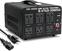 Vista 12 de Convertidor de transformador de voltaje de 800 vatios de aumento y bajada de 110-120 voltios a 220-240 voltios y de 220-240 voltios a 110-120