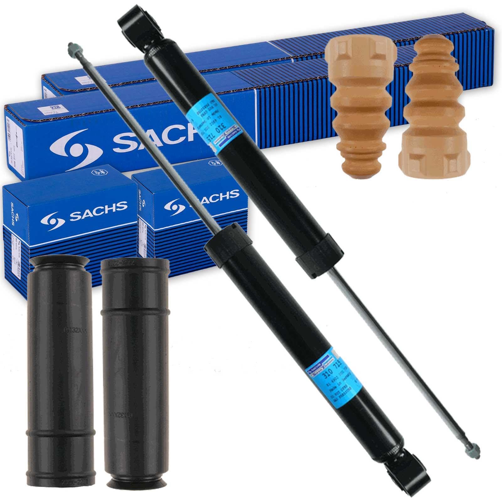 2x Sachs Stoßdämpfer + Protection Kit hinten | 2x 311009+900148 Kompatibel mit Golf VI (5K1),Octavia II (1Z3),Octavia II Combi (1Z5)