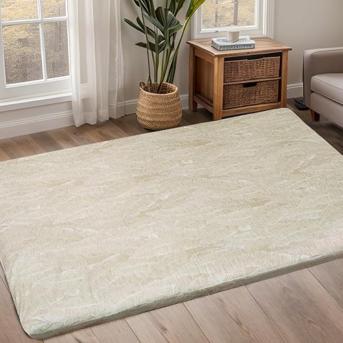 Miniatura 6 de ZonLi Funda de colchón de futón tamaño individual para colchón de futón tradicional japonés con cremallera, funda de tapete para dormir de tatami,