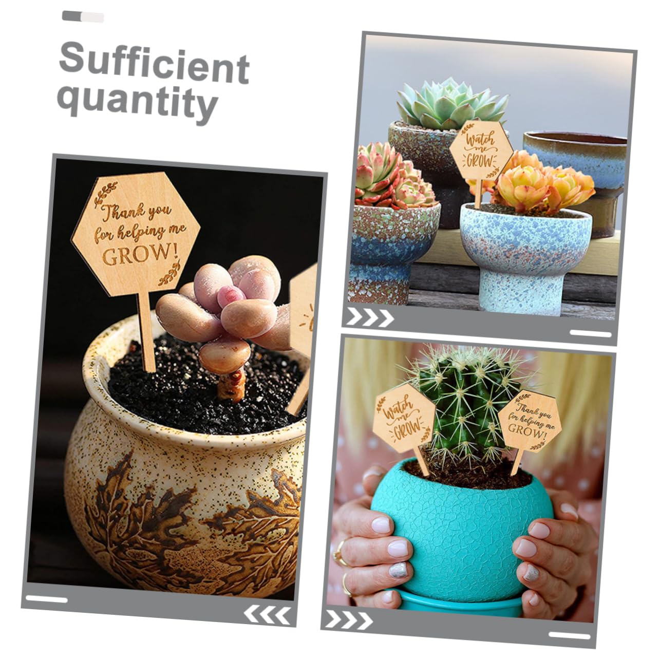 HEMOTON 4 Ensembles Étiquette En Bois Étiquettes De Plantes De Jardin Marqueurs De Plantes De Jardin Ornements D'étiquette De Pelouse Accessoire De Plante 40 Pièces * 4
