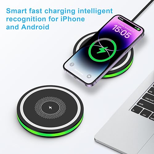 Miniatura 6 de Cargador inalámbrico para Samsung Android, cargador de teléfono inalámbrico rápido, cargador rápido inalámbrico para Samsung Galaxy S25 Ultra S25