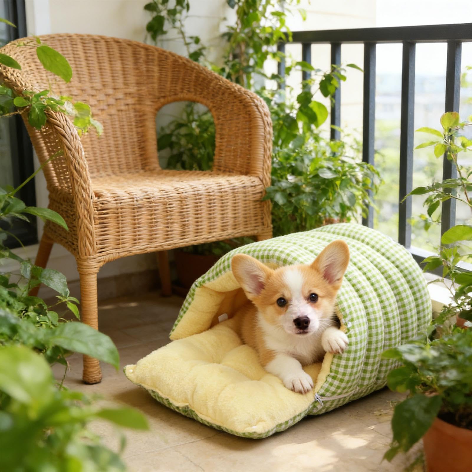 Saco Cama Dormir para Gatos Manta Térmica Acogedora para Descanso | Cama Gatito Lavable para Hogar Viaje Dormitorio Salón Balcón Interior Exterior