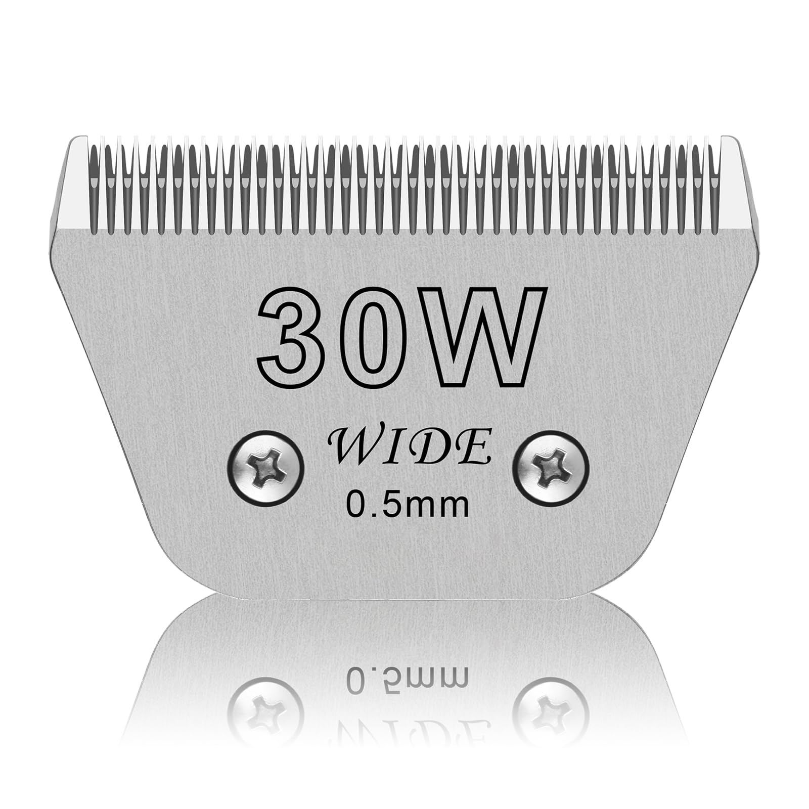 30W Wide Pet Dog Grooming Detachable Blades,Compatible with Andis,Oster A5,Wahl KM10 Clippers,Cut Length 1/50"(0.5mm),Fit for Larger Animals