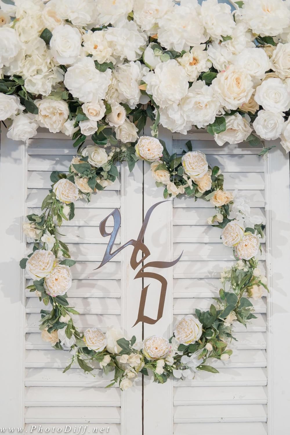 16pcs Peony Artificial Flowers Fake Peonies Bulks Cream White Silk Peonies Flowers Faux Peony Flowers Heads with Stems for Home Wedding Party Festival Baby Shower Decorations (Cream White) - Image 6