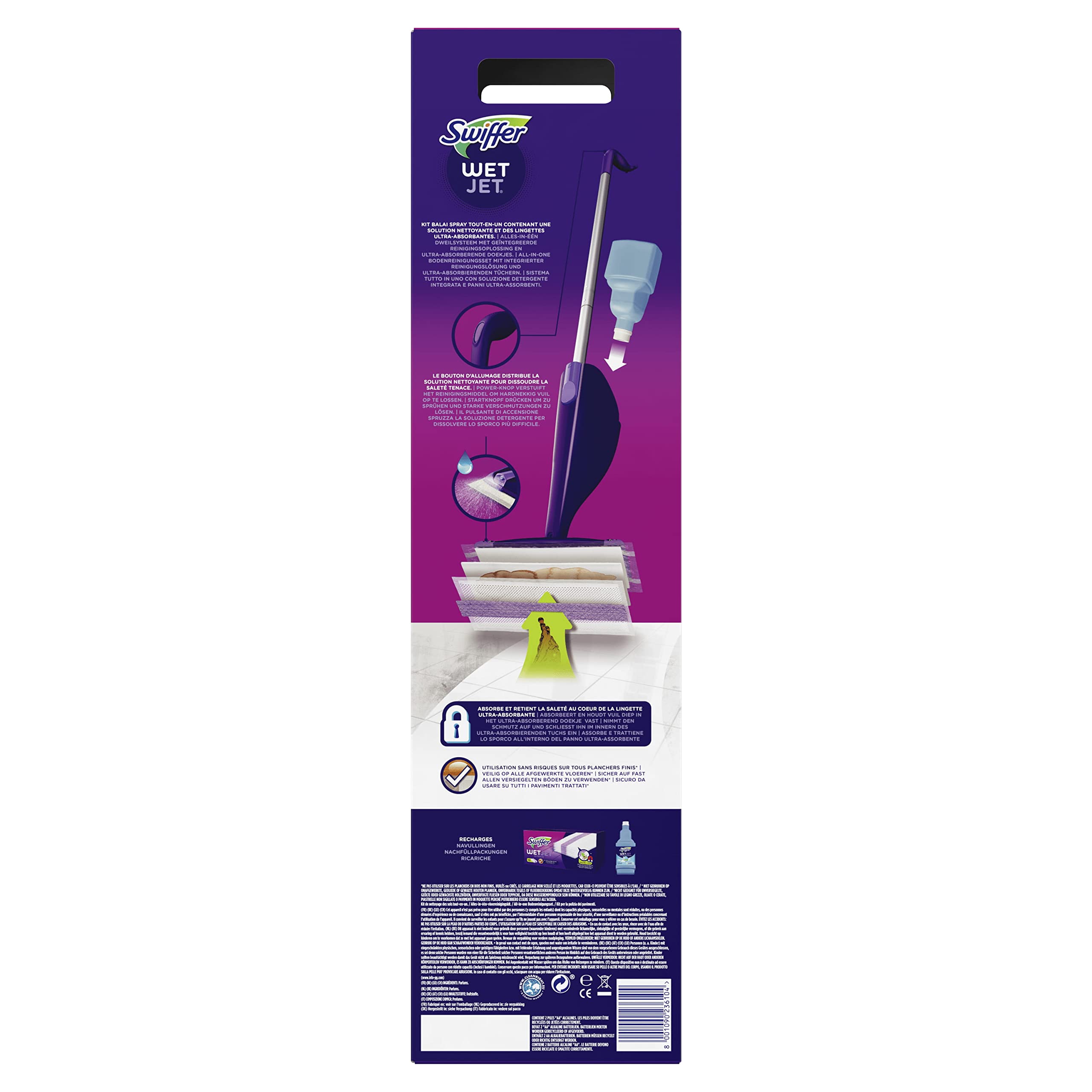 Swiffer WetJet escoba Spray Kit de iniciación para todo tipo de suelo