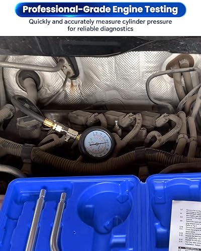 Miniatura 2 de ATP Probador de compresión Herramienta automotriz Kit de probador de compresión de cilindro de motor profesional