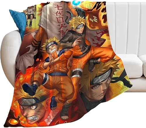 NAR.uto - Manta de dibujos animados, manta ligera de franela de forro polar, manta de viaje para cama, sofá, viajes, niños, adolescentes, regalo de