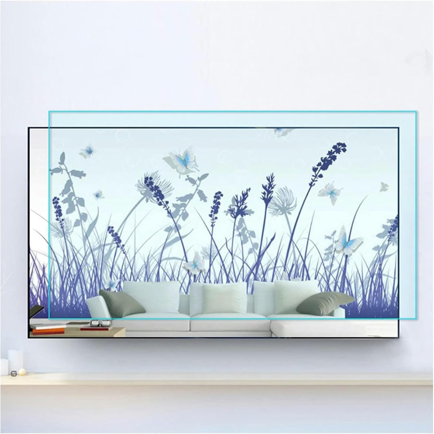 液晶保護フィルム LCD TV画面保護フィルムアンチグレア/ブルーフィルターフィルム反射防止率最大90％ 目の疲れを軽減 (Colo