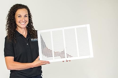 Miniatura 8 de Rejillas de acero de ventilación de retorno de 16 pulgadas de ancho x 16 pulgadas de alto - Pared lateral y techo - Tapa de conducto de HVAC - Color