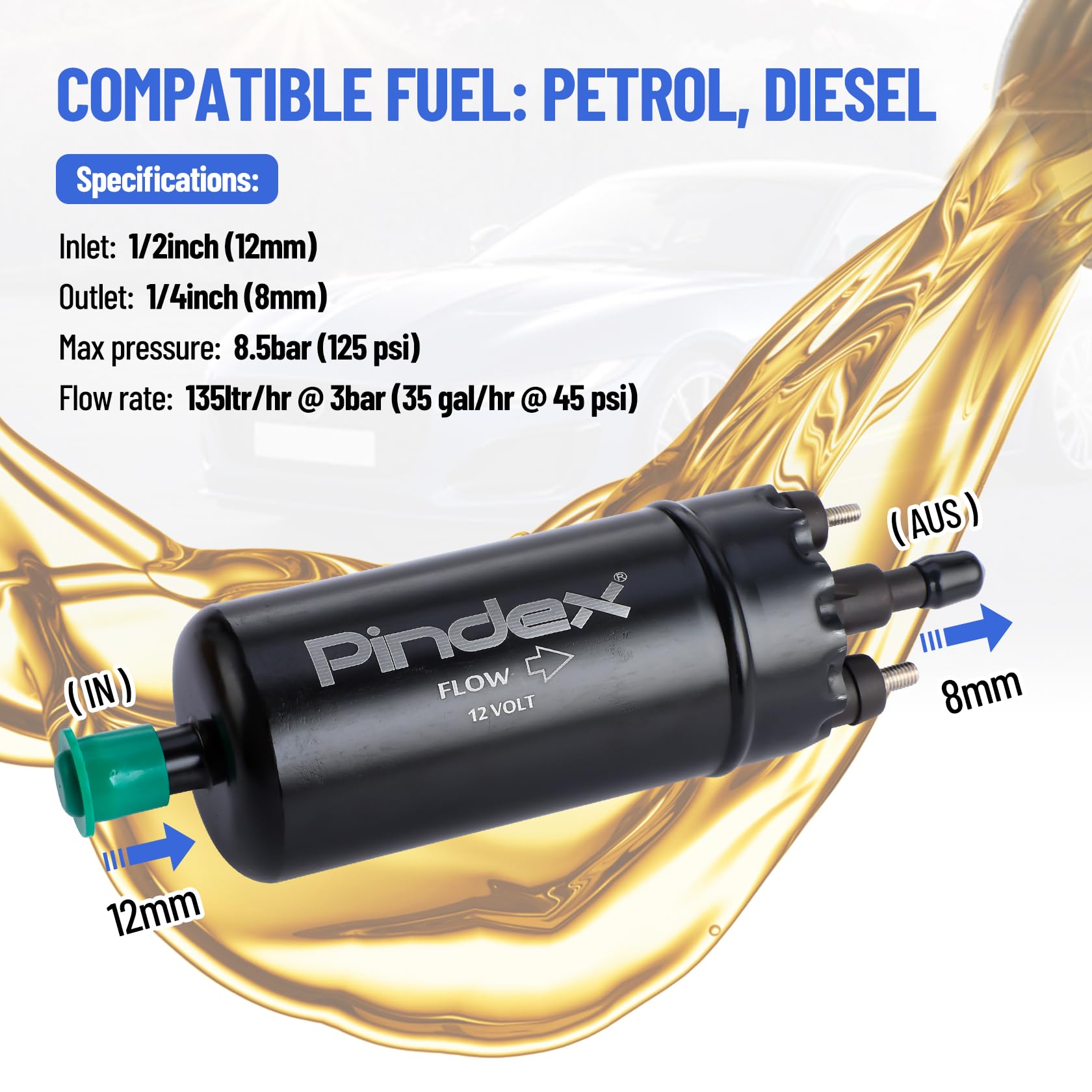 Pompe à Carburant Haute Pression Compatible Nissan Qashqai/Juke/Pulsar 1.2 DIG-T (HRA2DDT/HR12DDT) - Modèle 166307214R / 166305283R