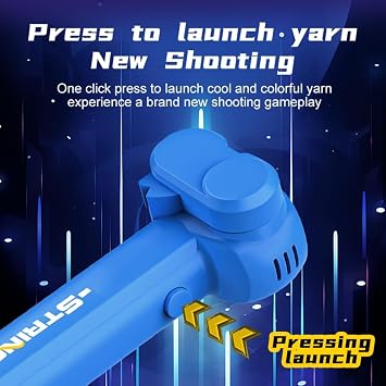 Lasso String Shooterm, Lasso String Shooter for Kids, Rope Launcher Propeller, Glow in The Dark Lasso, Game Shooter String Toy, Rope Shooting Toy Handheld Zip String Rope Launcher