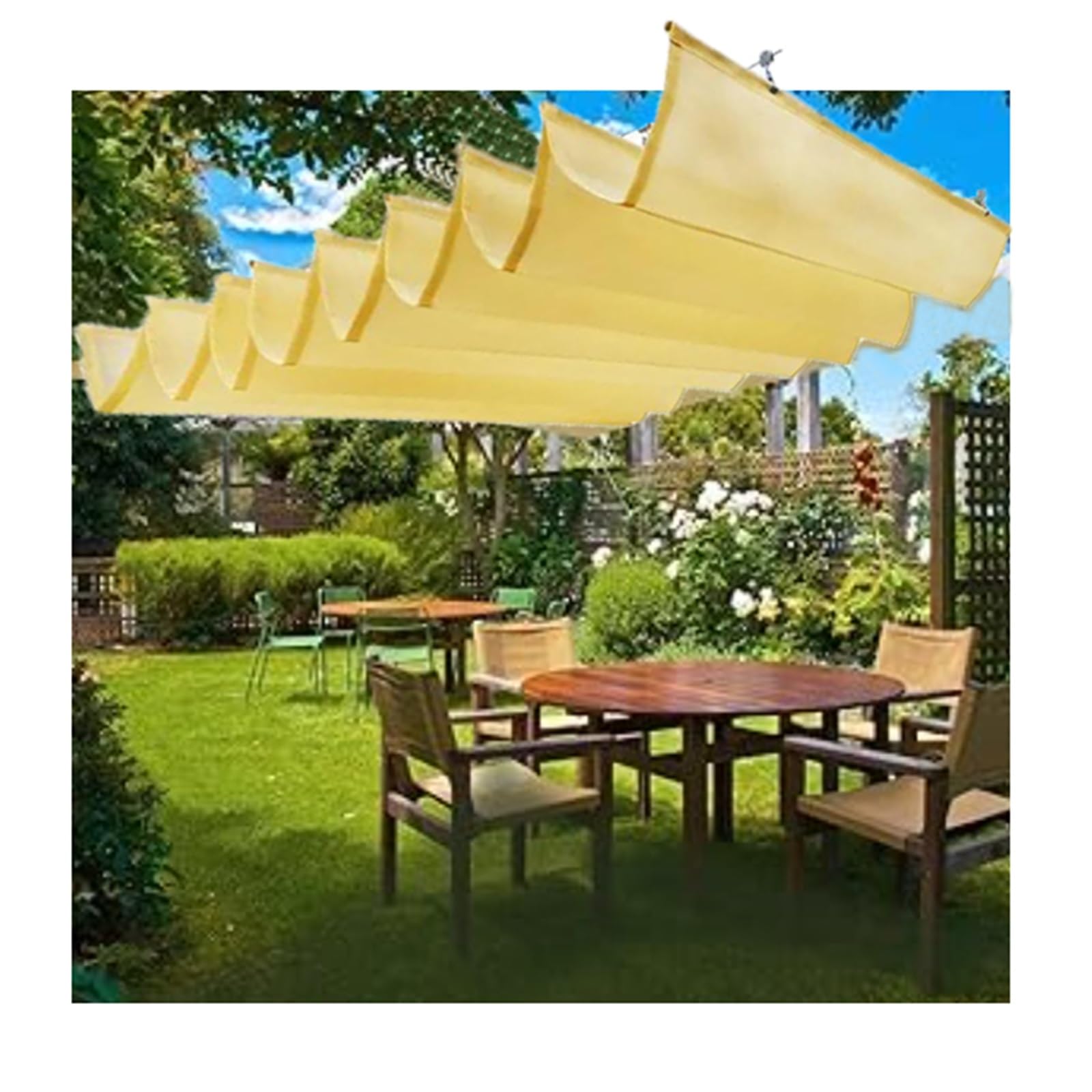 Voile d'ombrage rétractable pour terrasse et jardin créez votre coin d'ombre