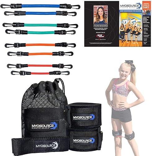Miniatura 7 de Kit de entrenamiento de bandas de resistencia y correa de flexibilidad para piernas de baile - Acondicionamiento corporal de bailarina de ballet,