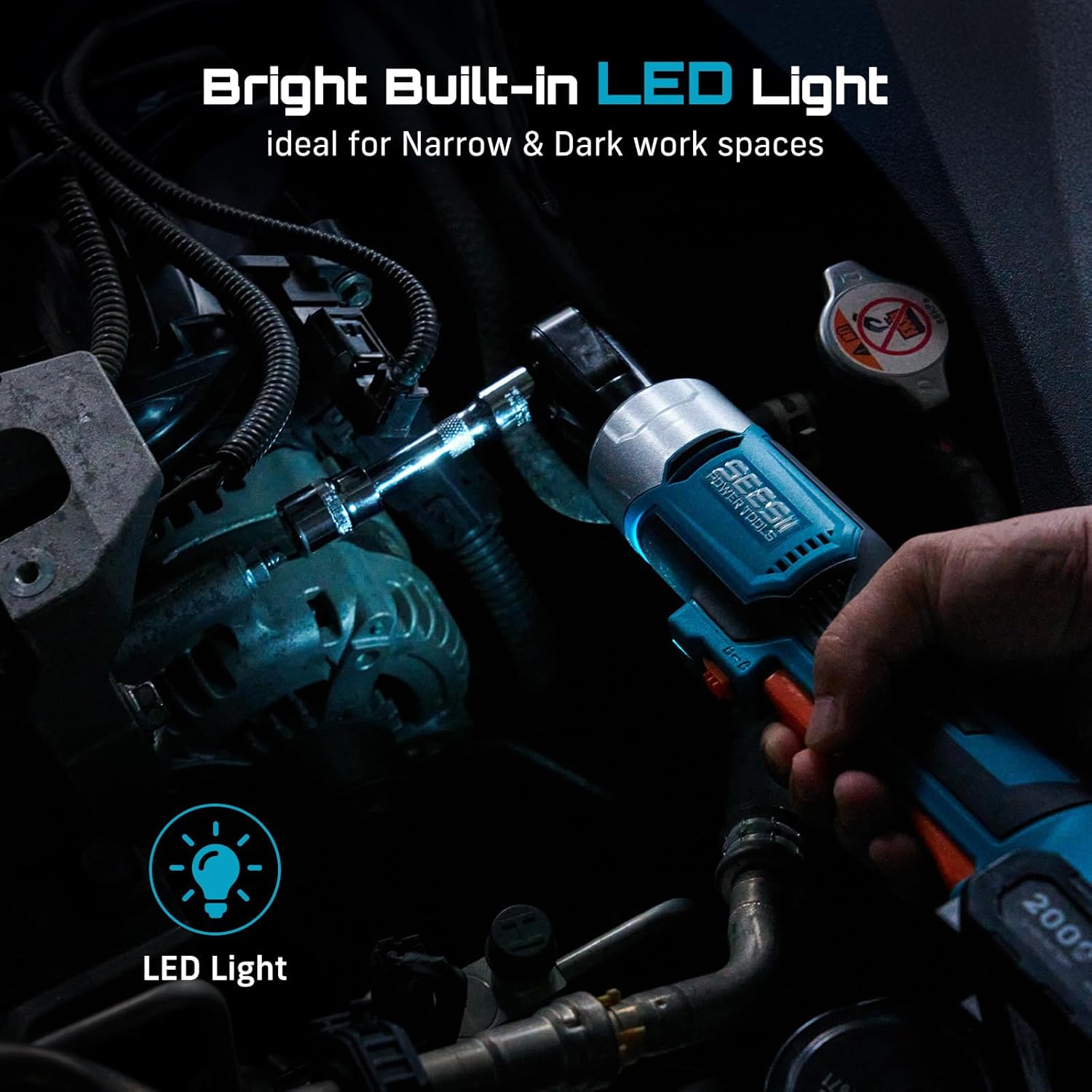 SEESII Mini Chainsaw & Cordless Ratchet 3/8 inch