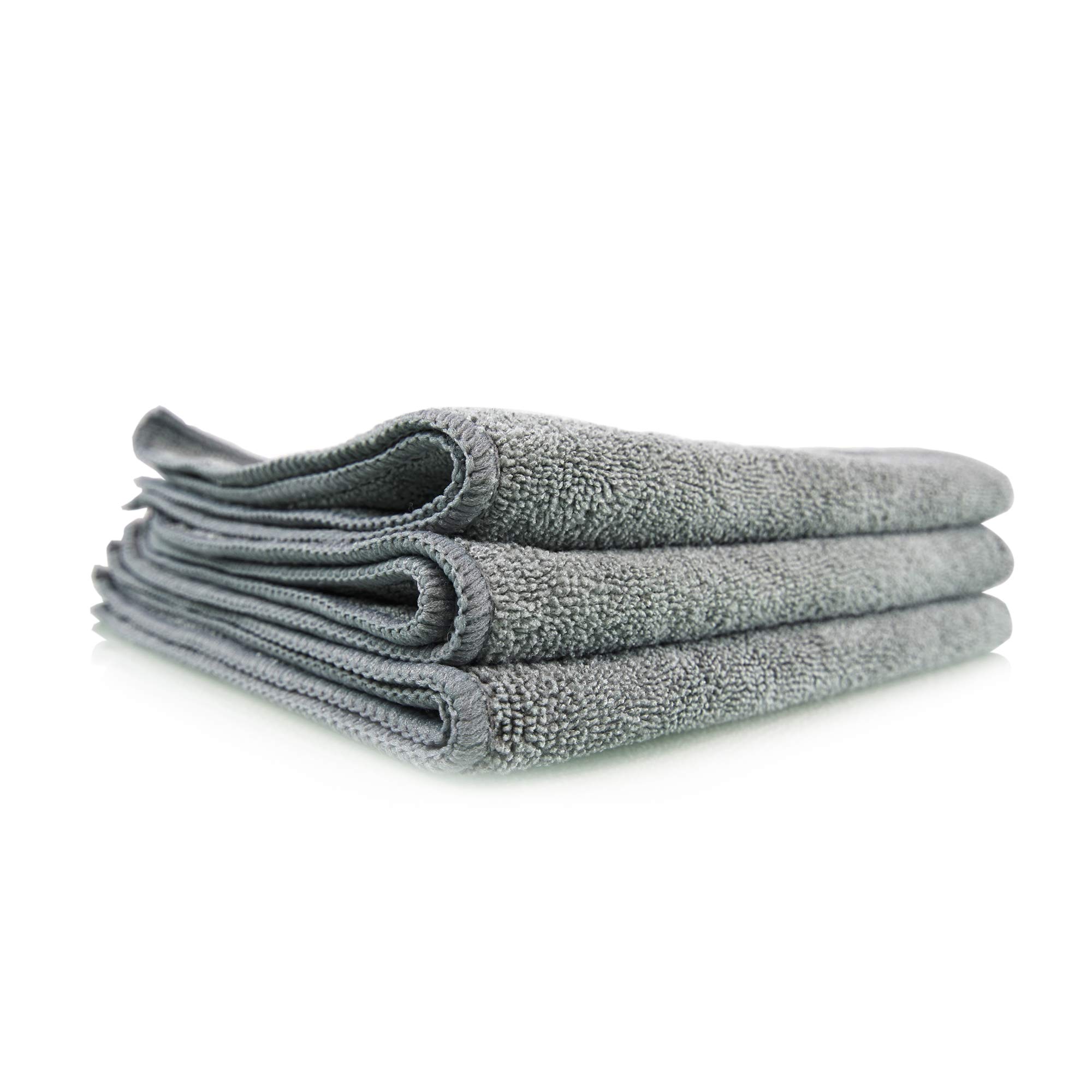 MIC35203 Workhorse Professional Grade Microfiber Towel, Gray (16 in. x 16 in.) (Pack of 3)