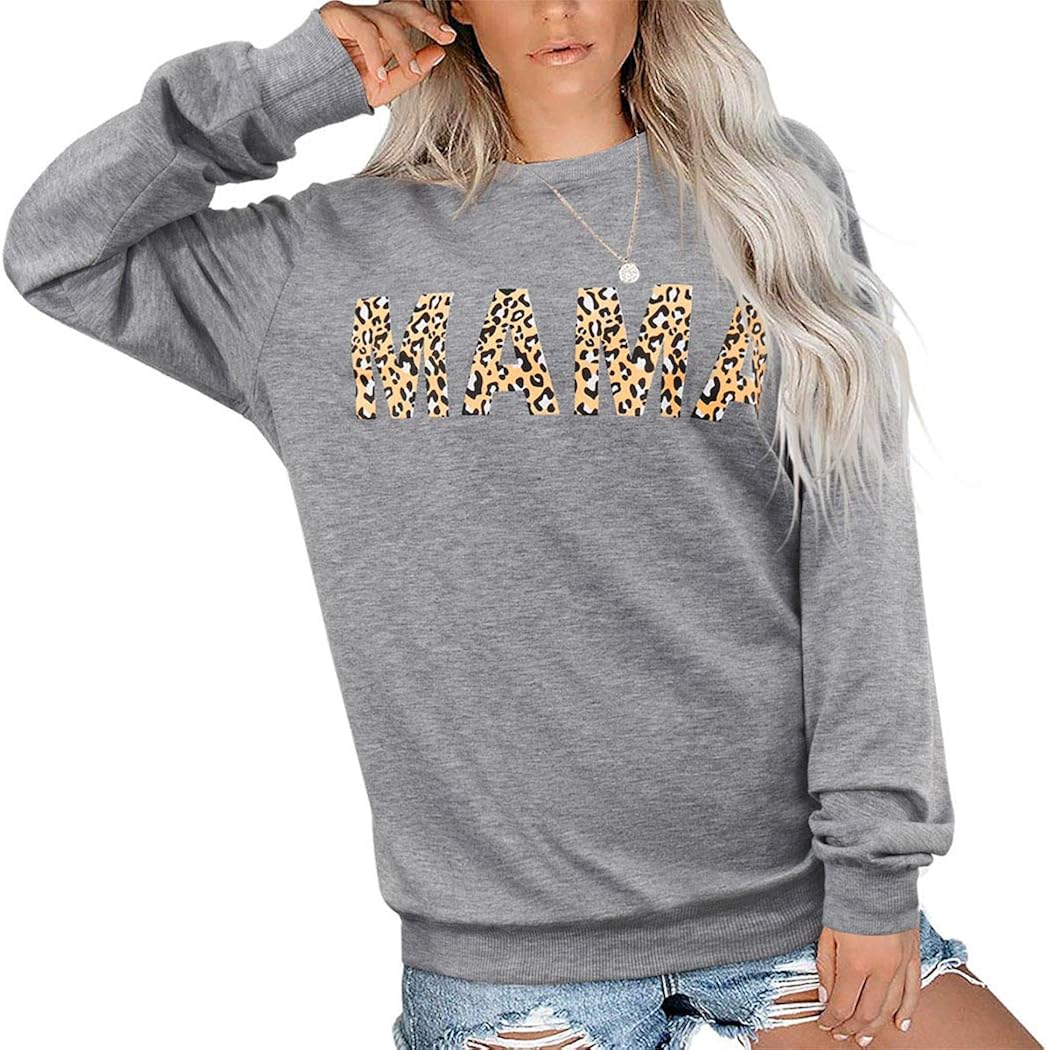SUUKSESS Women Sweatshirts Graphic Pullover Tops Long Sleeve Fashion Shirts