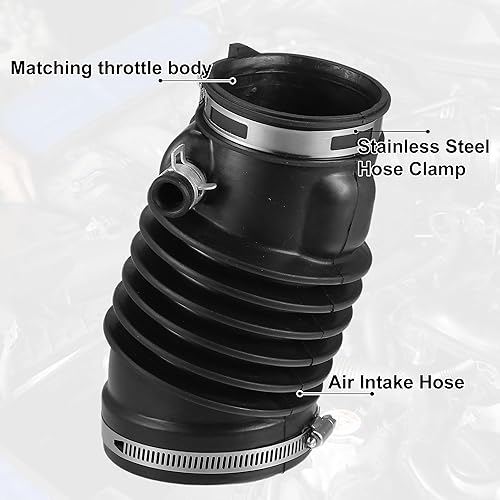 Miniatura 4 de Tubo de manguera de admisión para filtro de aire con abrazaderas 17228-RDA-A00 - Filtro de motor de automóvil Tubo de manguera de conducto de