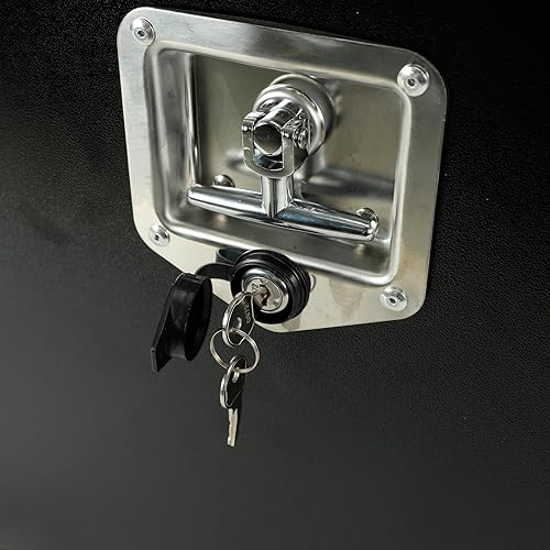 Miniatura 8 de Caja de herramientas para camión de 30 pulgadas con cerradura de mango en T, organizador de almacenamiento de camiones resistente, caja de