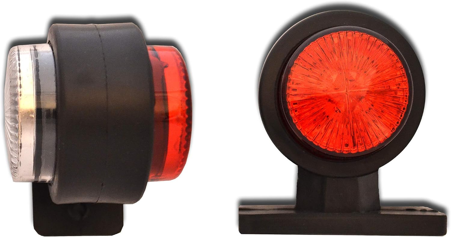 2 x 24 V LED kierunkowskazy boczne światła zewnętrzne lampiony do samochodów ciężarowych TRACTOR PODRÓŻNIKÓW UNIVERSALNY ZASTOSOWANIE