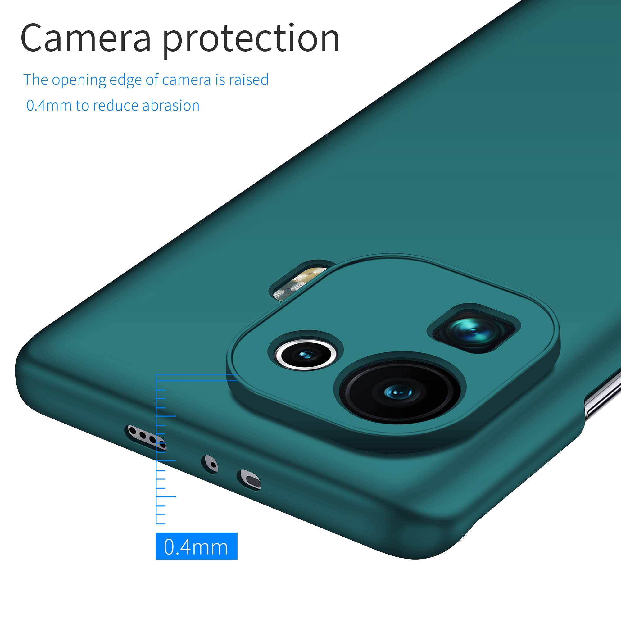 XTCASE Cover per Xiaomi Redmi Note 14 Pro+ Plus 5G Custodia, Protezione Copri Fotocamera Scorrevole Ultra Sottile Rigida Hard Antiurto Antigraffio Antiscivolo Shockproof Protettiva Case, Nero