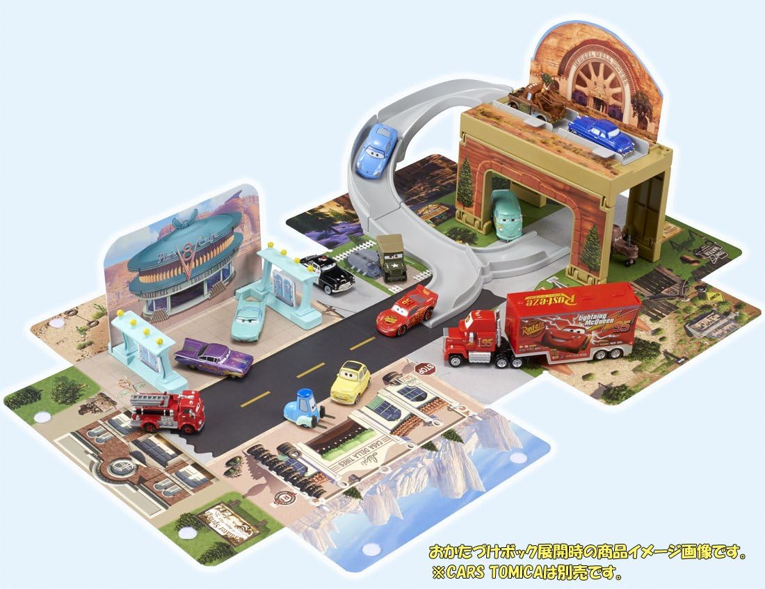 Amazon ディズニー カーズ トミカ あそべるマップ ラジエーター スプリングス ミニカー ダイキャストカー ホビー
