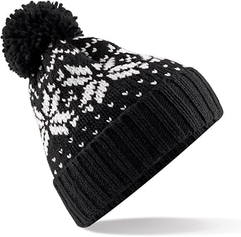 Beechfield B456 Fair Isle Snowstar Beanie