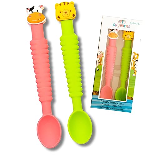 Miniatura 14 de Cuchara de silicona 3 en 1 para bebé de alimentación autónoma durante más de 6 meses, cuchara mordedor pediátrica diseñada por OT, utensilios para