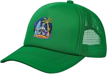 Astronauts Holding Ice Cream in Space Baseball Cap for Men Women Mesh Hat Trucker Hats Golf Caps Ball Cap