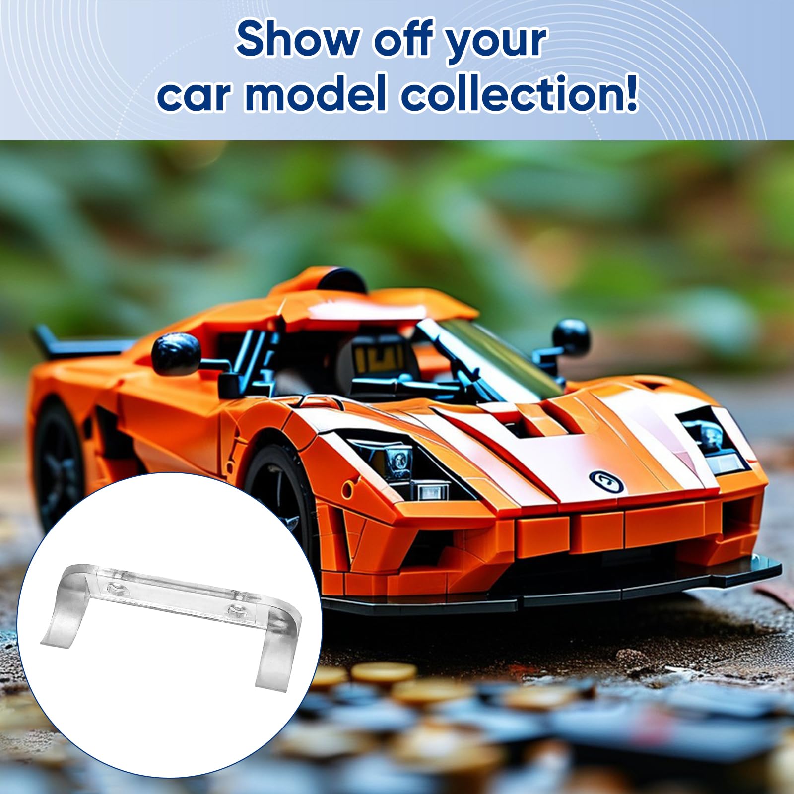 Car Display Wall Mount - 16 Pcs ABS Vertical Model Car Holder - Space Saving Wall Display Rack - Compatible with Lego Cars and F1 - Image 3