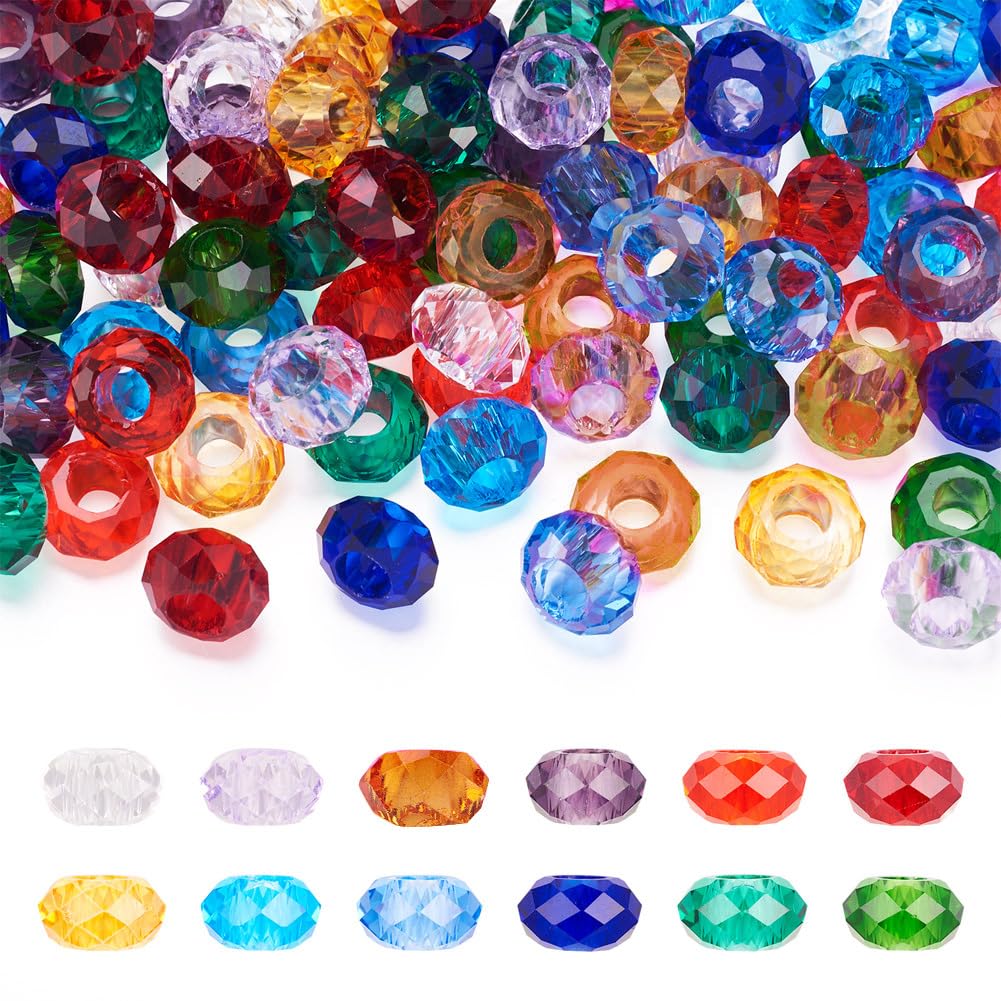 Perles de verre 14 x 8 mm à enfilage facile pour réussir vos colliers et bijoux sans bloquer