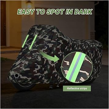 Waterproof Durable Motorbike Cover for Yadea VoltGuard Pro|All-Weather Outdoors Motorcycle Cover|Sun, Snow, Rain, dust Prevention|with Lock Holes