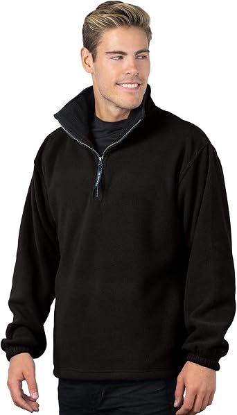 quarter zip polyester pullover