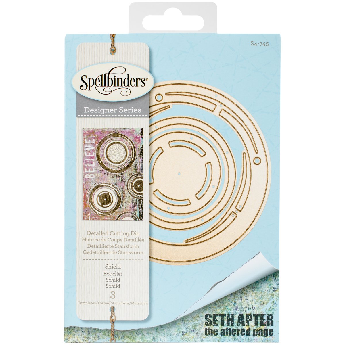 Spellbinders Brown Shapeabilities Shield Die,