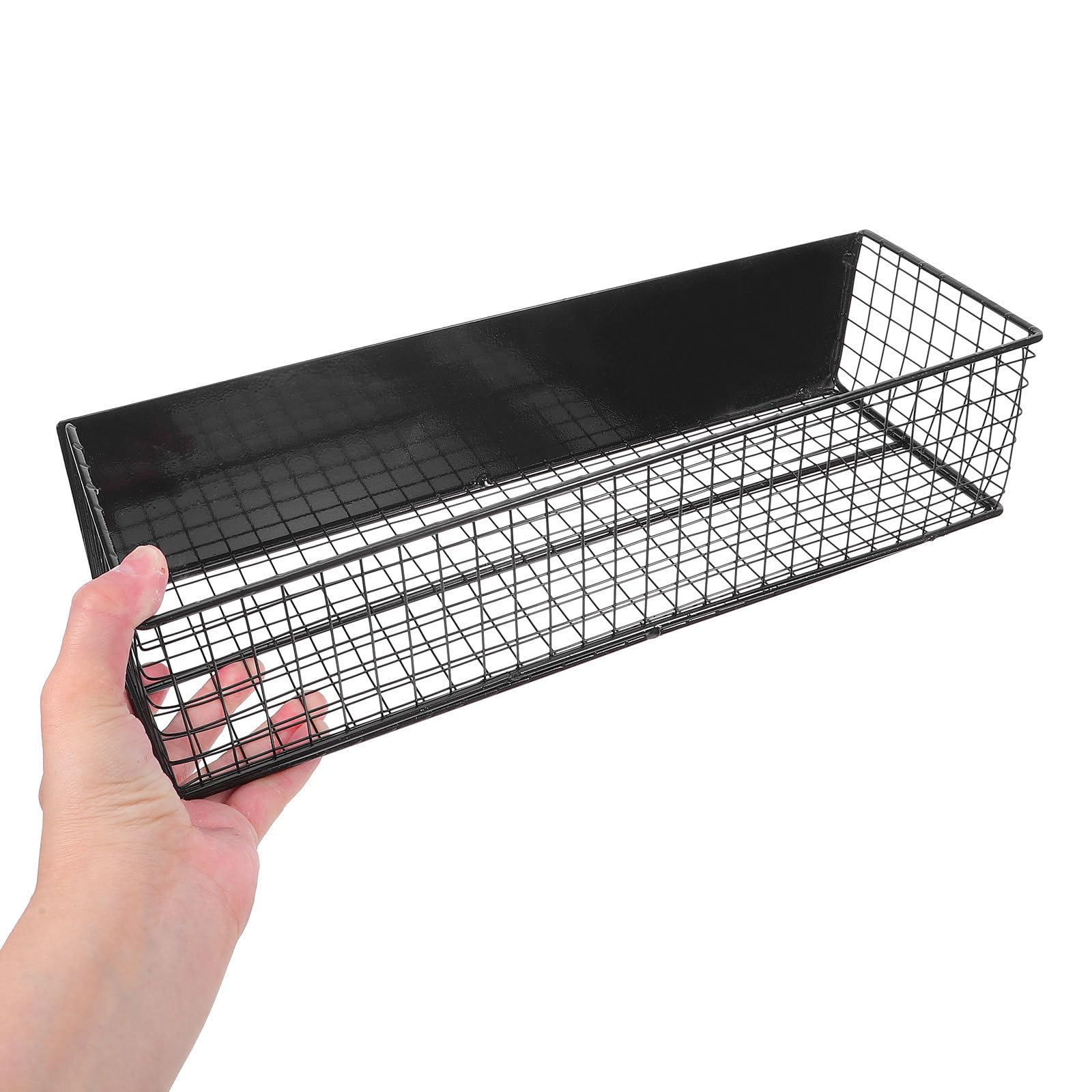 NUOBESTY Caja Magnética para Refrigerador de Hierro Negro, Organizador | Condimentos y Snacks, Cocina y Despensa, Fijación Magnética, Posición Flexible y Uso de Almacenamiento Versátil