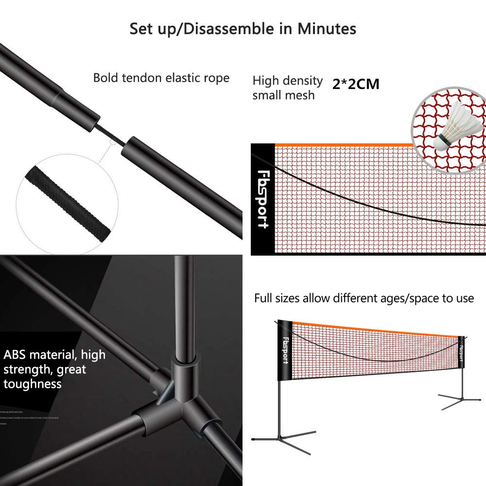 FBSPORT badminton net/Tennis Net/volleyball Net, 36M, Height