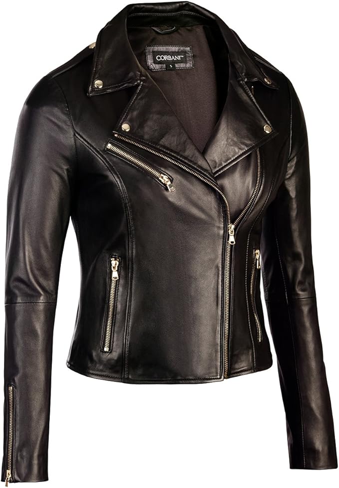 long black leather jacket