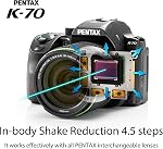 PENTAX K-70 Black, w/ 18-55mm All Weather DSLR Camera: 24.2MP High-Performance Image Sensor, Optical viewfinder with 100%, 4.5 Steps Shake Reduction high Sensitivity ISO102400 Vari-Angle LCD Monitor