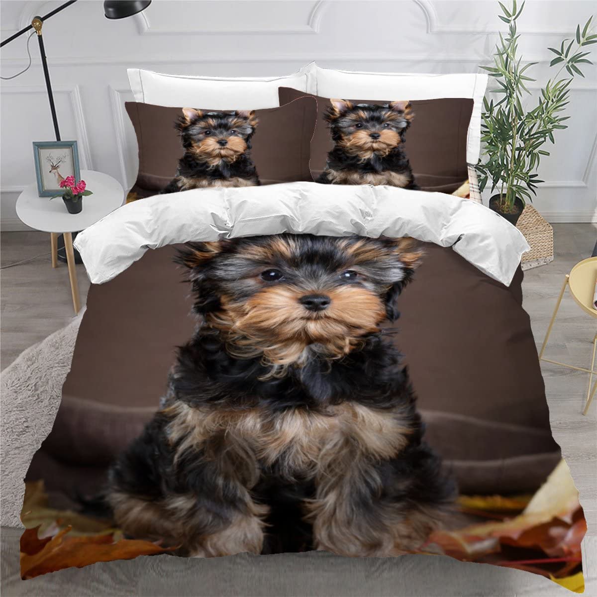 Parure de lit Yorkshire Terrier 220x240 : confort haut de gamme 3D