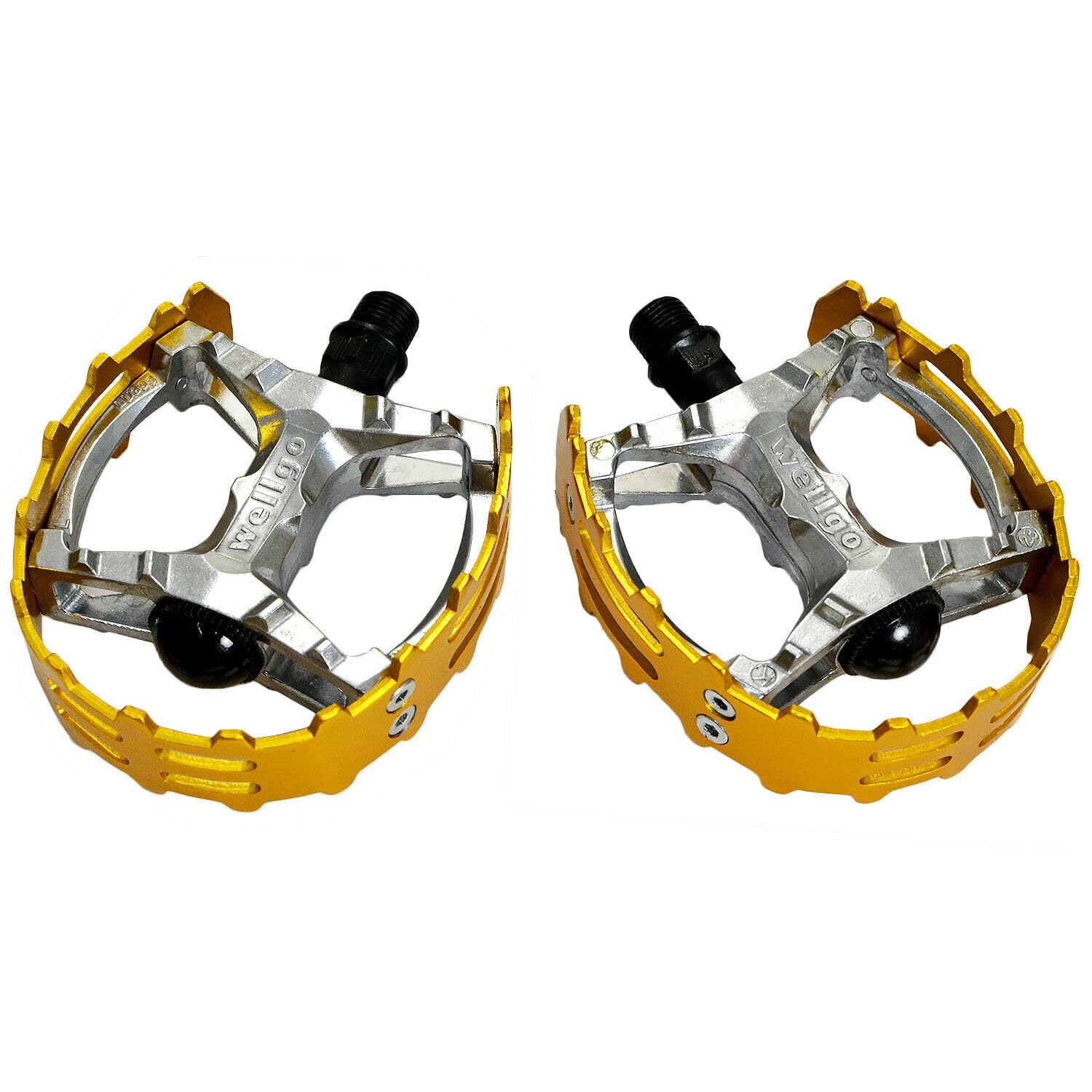 ペダル Wellgo Old school BMX MTB XC-II Bear Trap 9/16