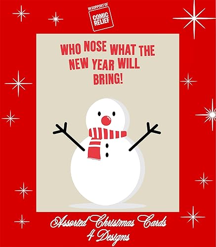 Comic Relief Cartes de Noël (lot de 16) pour soutenir
