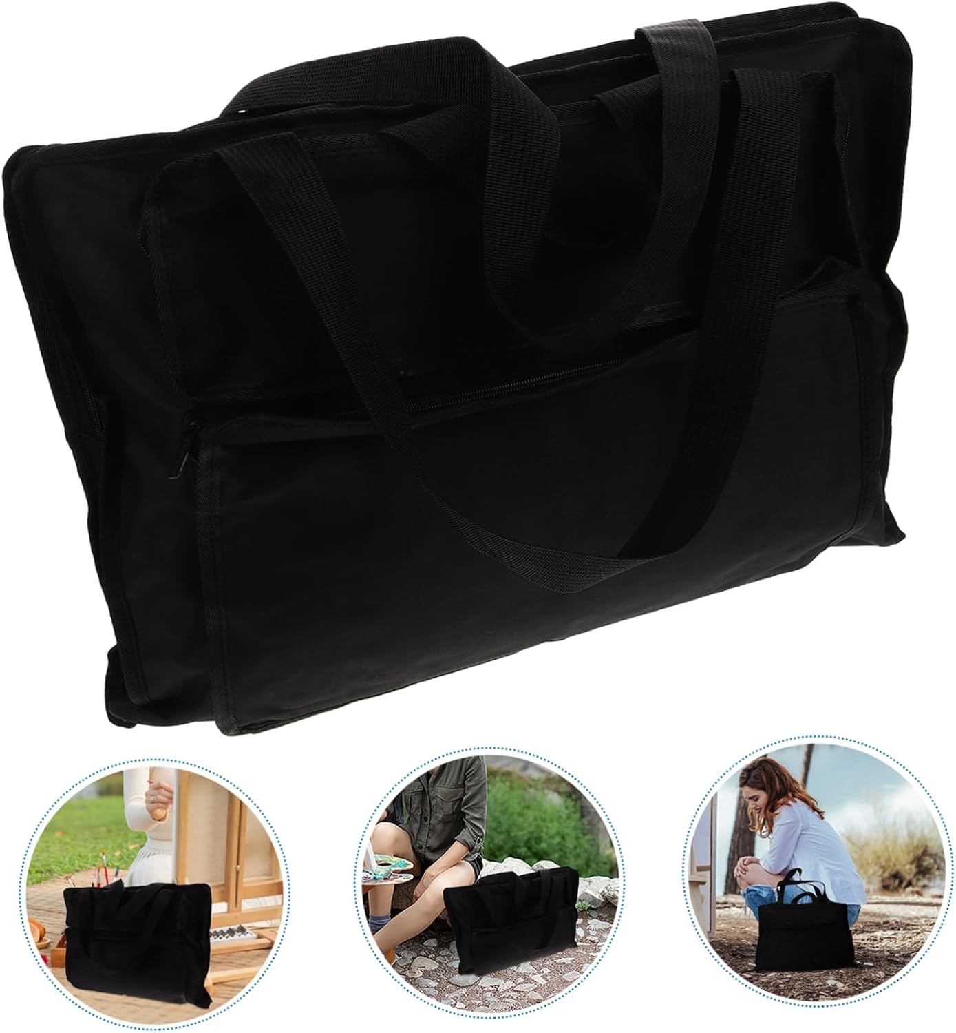 ARTIBETTER Painting Backpack Organizer Canvas Drawing Bag for Art Students Storage Pouch for Art Portfolio and Tools
