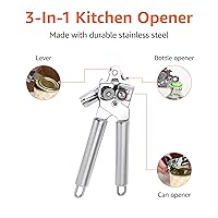 Vista 2 de Yaxa Basics Can Opener, Heavy Duty Stainless Steel